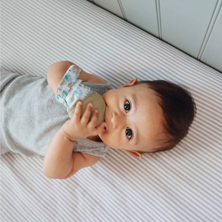Itzy Mitt™ Silicone Teething Mitts: Dinosaur - Premium teethers from Itzy Ritzy - Just $9.95! Shop now at Pat's Monograms