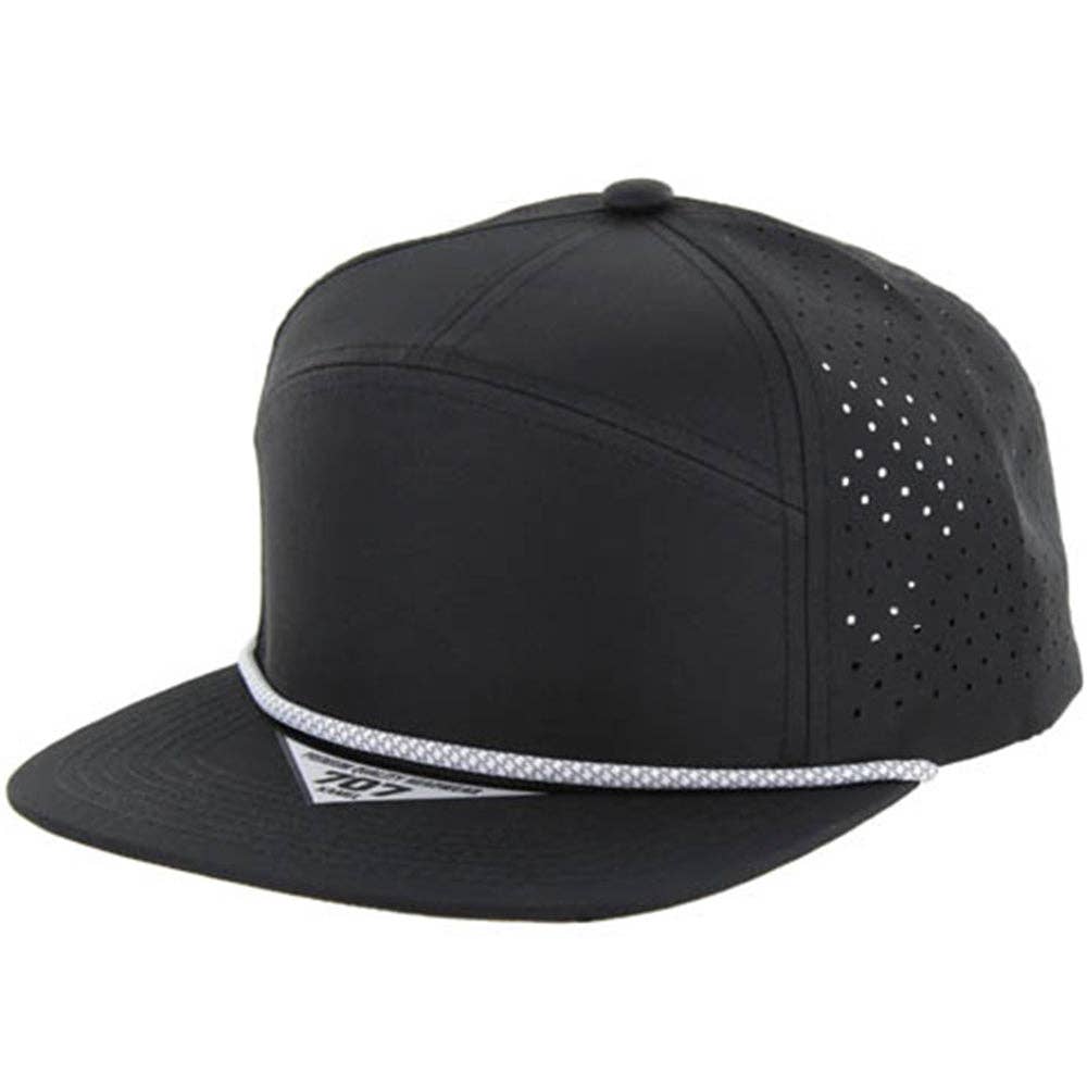 BLANK 7 PANEL HYDRO WITH ROPE SNAPBACK CAP - Premium hat from Zion Brand - Just $14! Shop now at Pat's Monograms