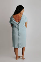 Blue Bird Maternity Mommy Labor and Delivery/ Nursing Gown — Three Little Tots Maternity Clothing