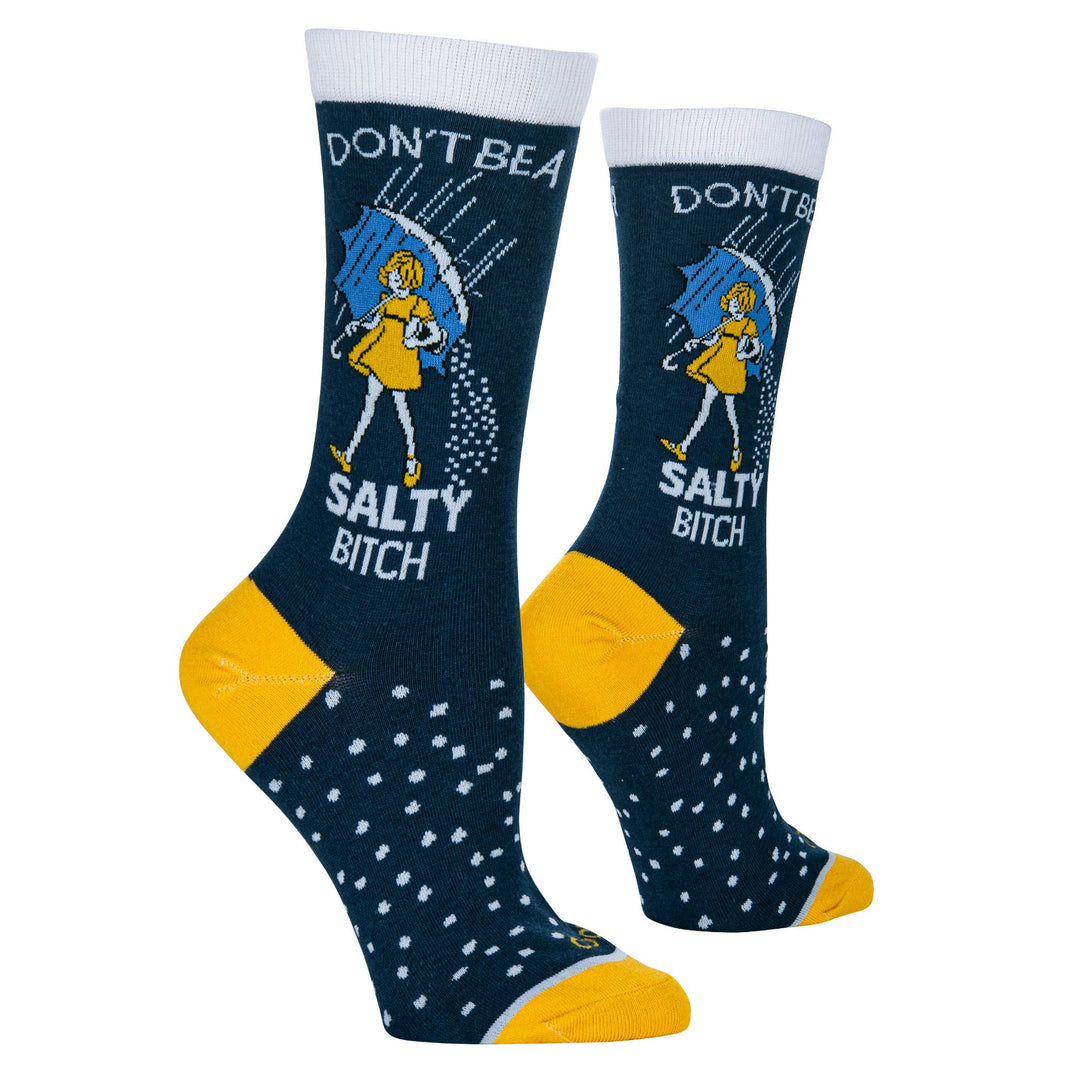 Salty Bitch - Womens Crew Folded - Cool Socks - Premium socks from Cool Socks - Just $12.95! Shop now at Pat's Monograms