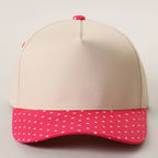 SMALL POLKA DOT Brim Two-Tone Trucker Hat — Fashion City