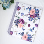 Premium Baby & Toddler Blanket - Purple & Blush Floral — Honey Lemonade