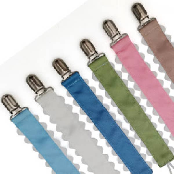 Pacifier Clip, Monogram-able Assorted Colors — Zsa Zsa & LoLLi Monogram Blanks Baby Accessories