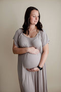 Harbor Mist Maternity Mommy Labor and Delivery/ Nursing Gown — Three Little Tots Maternity Clothing