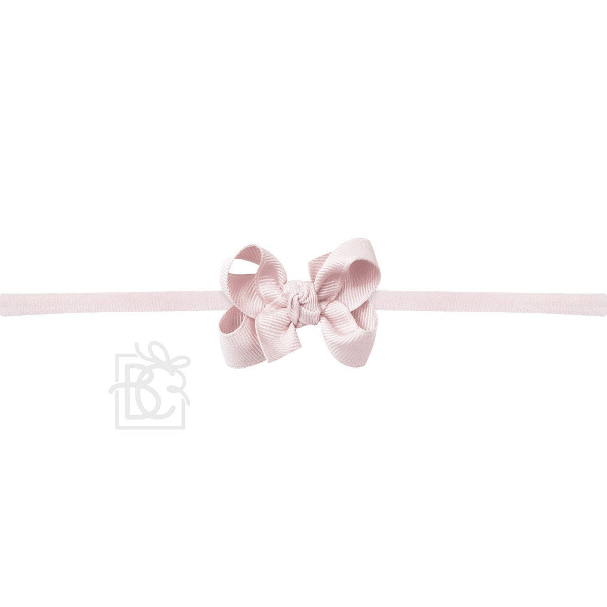 1/4" PANTYHOSE HEADBAND W/SIGNATURE GROSGRAIN BOW — Beyond Creations, LLC Baby Accessories