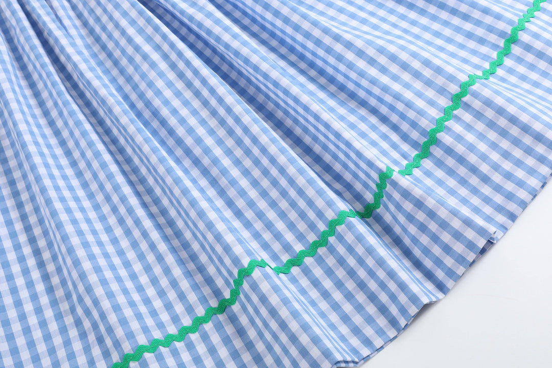 Blue Gingham Farm Smocked Bishop Dress - Premium Baby & Toddler Dresses from Lil Cactus - Just $38.95! Shop now at Pat's Monograms