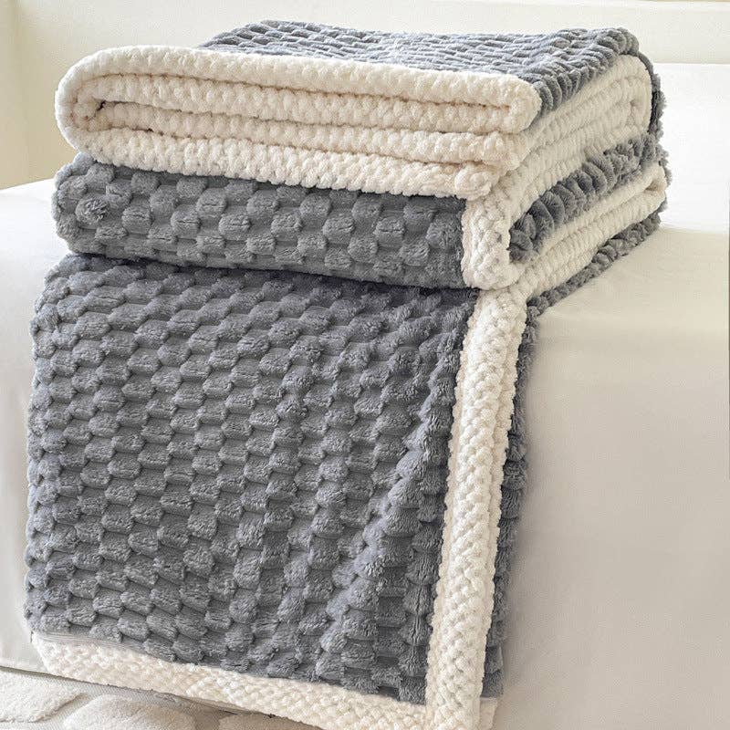 Home Decor Coral Fleece Soft Solid Color Blanket - Premium  from Sweetkama - Just $59! Shop now at Pat's Monograms