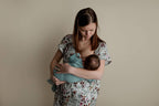 Floral Mommy Labor and Delivery/ Nursing Gown — Three Little Tots Maternity Clothing