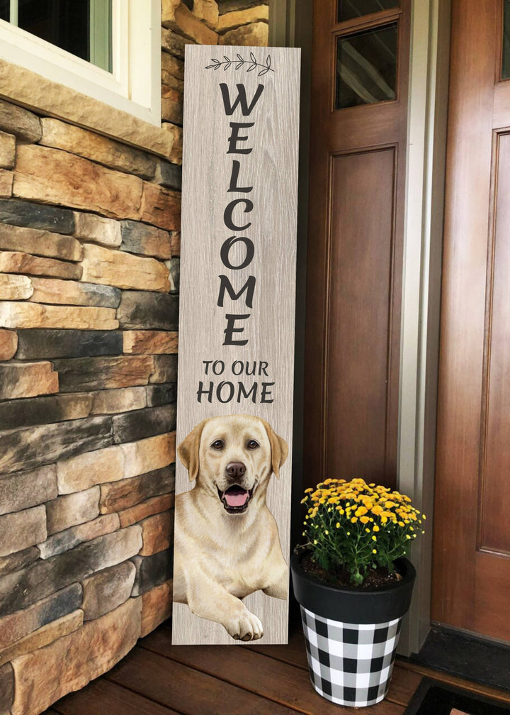 Lab, yellow Welcome sign - Premium  from E&S Pets - Just $39.99! Shop now at Pat's Monograms