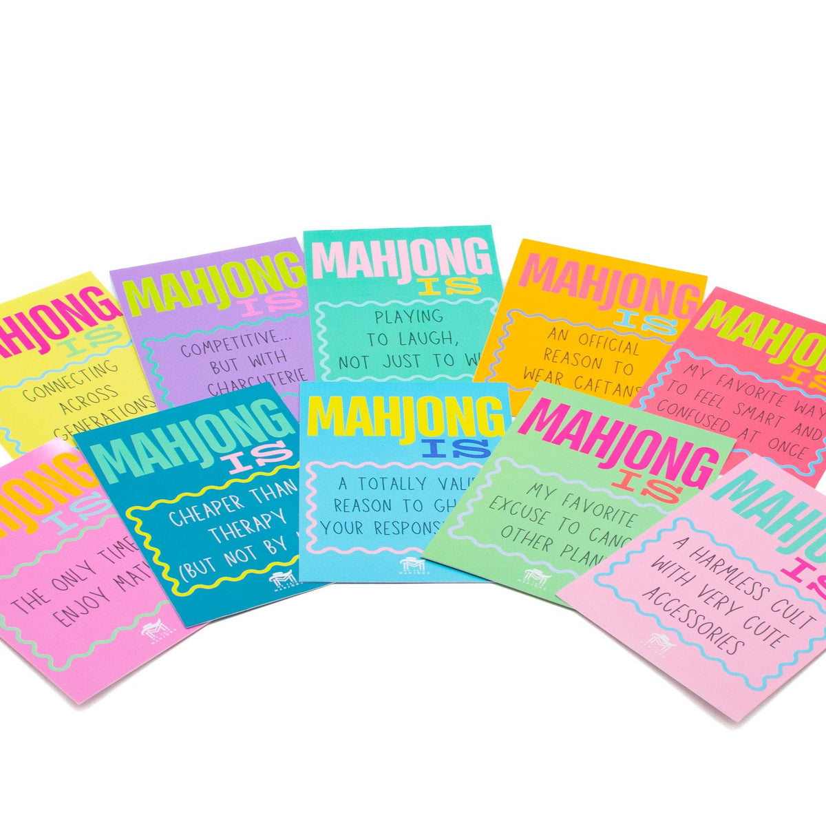 MAHJONG SHUFFLE CARD  |  Mahjong Is Series  |  Sized to Store with League Cards