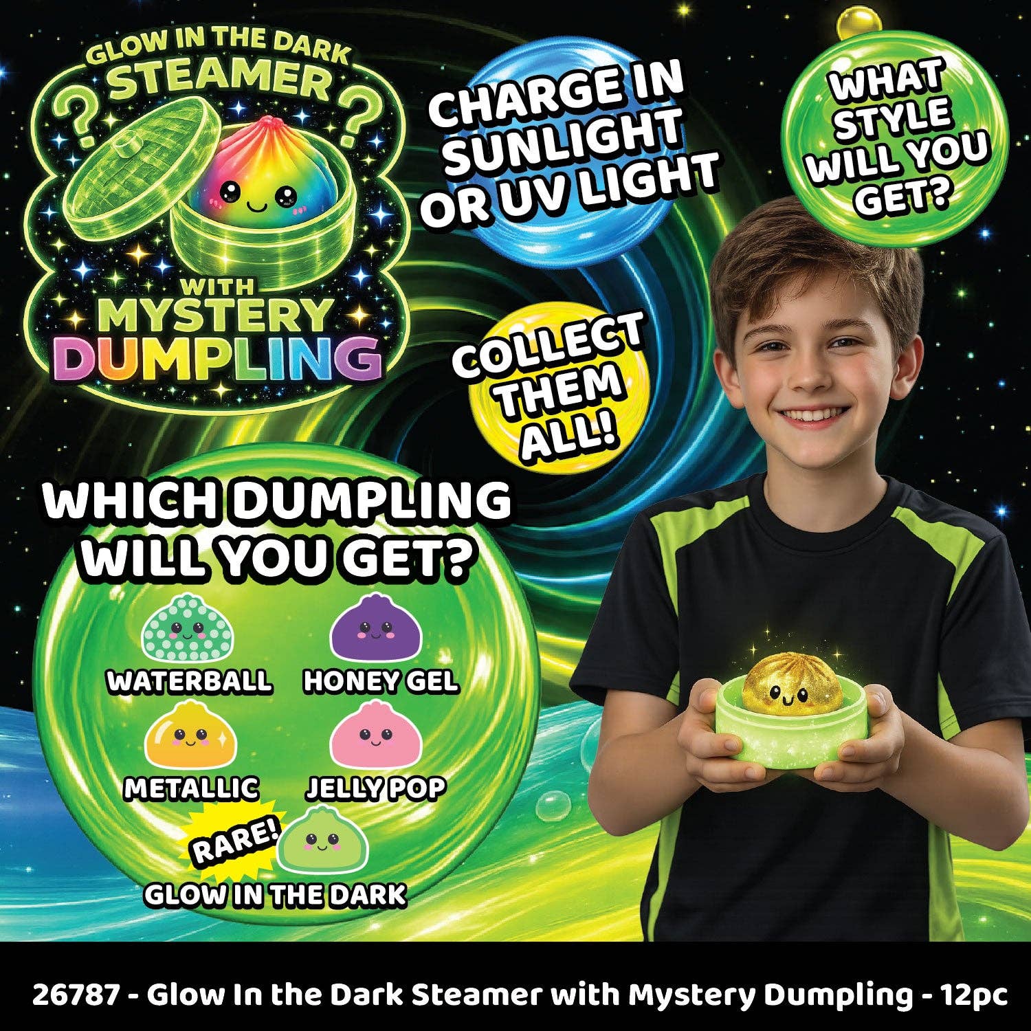 Glow-in-the-Dark Mystery Dumpling Squishy Toy - Premium novelty from Novelty Brands - Just $14.95! Shop now at Pat's Monograms