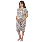 Floral Mommy Labor and Delivery/ Nursing Gown — Three Little Tots Maternity Clothing