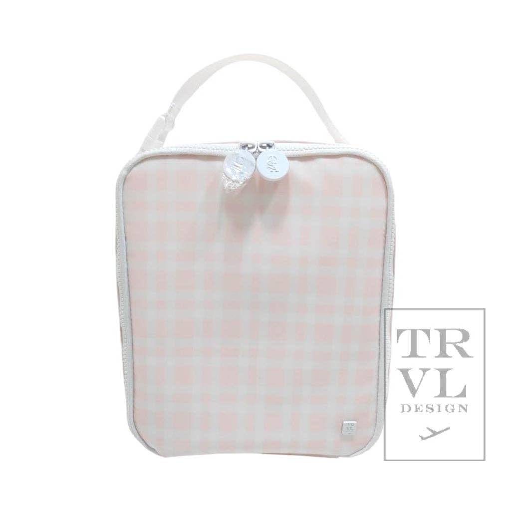 Lunch Box Insulated Lunch Bag - Pimlico Plaid Pink - Premium lunch bag from TRVL Design - Just $40! Shop now at Pat's Monograms