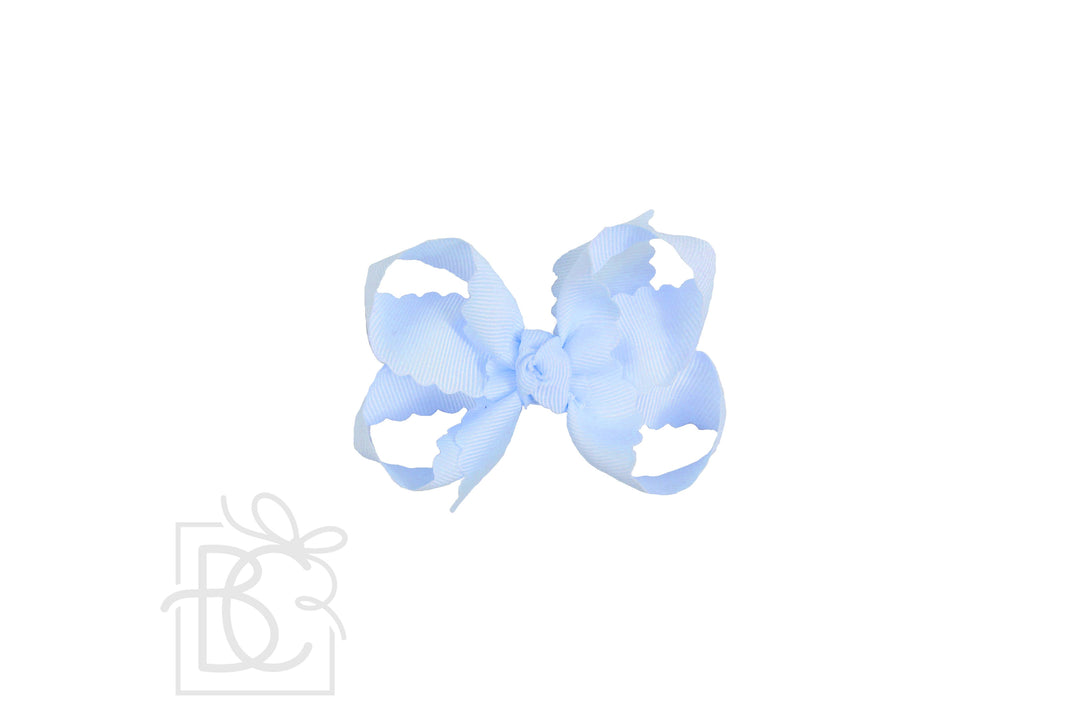 SCALLOPED EDGE BOW - Premium Hair Bows from Beyond Creations, LLC - Just $9.95! Shop now at Pat's Monograms