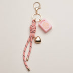 Mahjong Keychain | Heart Charm & Rope — Frem