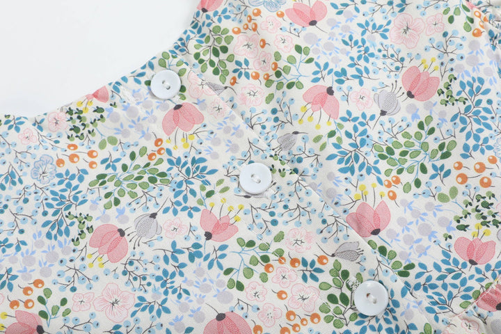 Pink Floral Print Smocked Futter Romper - Premium Baby & Toddler Outfits from Lil Cactus - Just $38.95! Shop now at Pat's Monograms