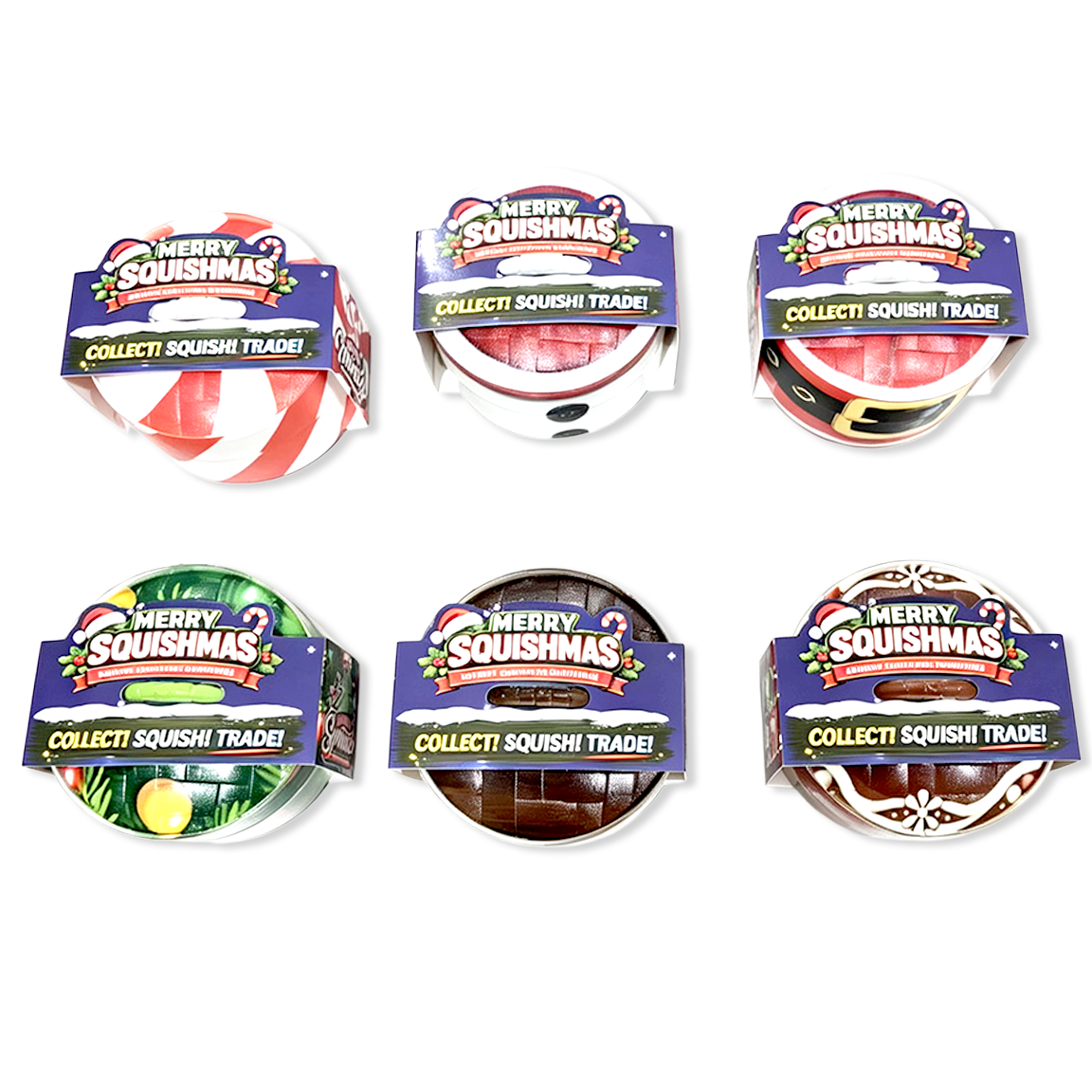 Fun Doh Christmas Dumpling Squishy Toy 12pc Holiday Display — Novelty Brands