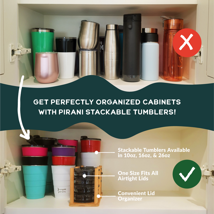Insulated Stackable Tumbler 16 oz - Premium drinkware from Pirani Life - Just $26.95! Shop now at Pat's Monograms