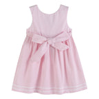 Pink Seersucker Pom Pom Flipflops Dress — Lil Cactus