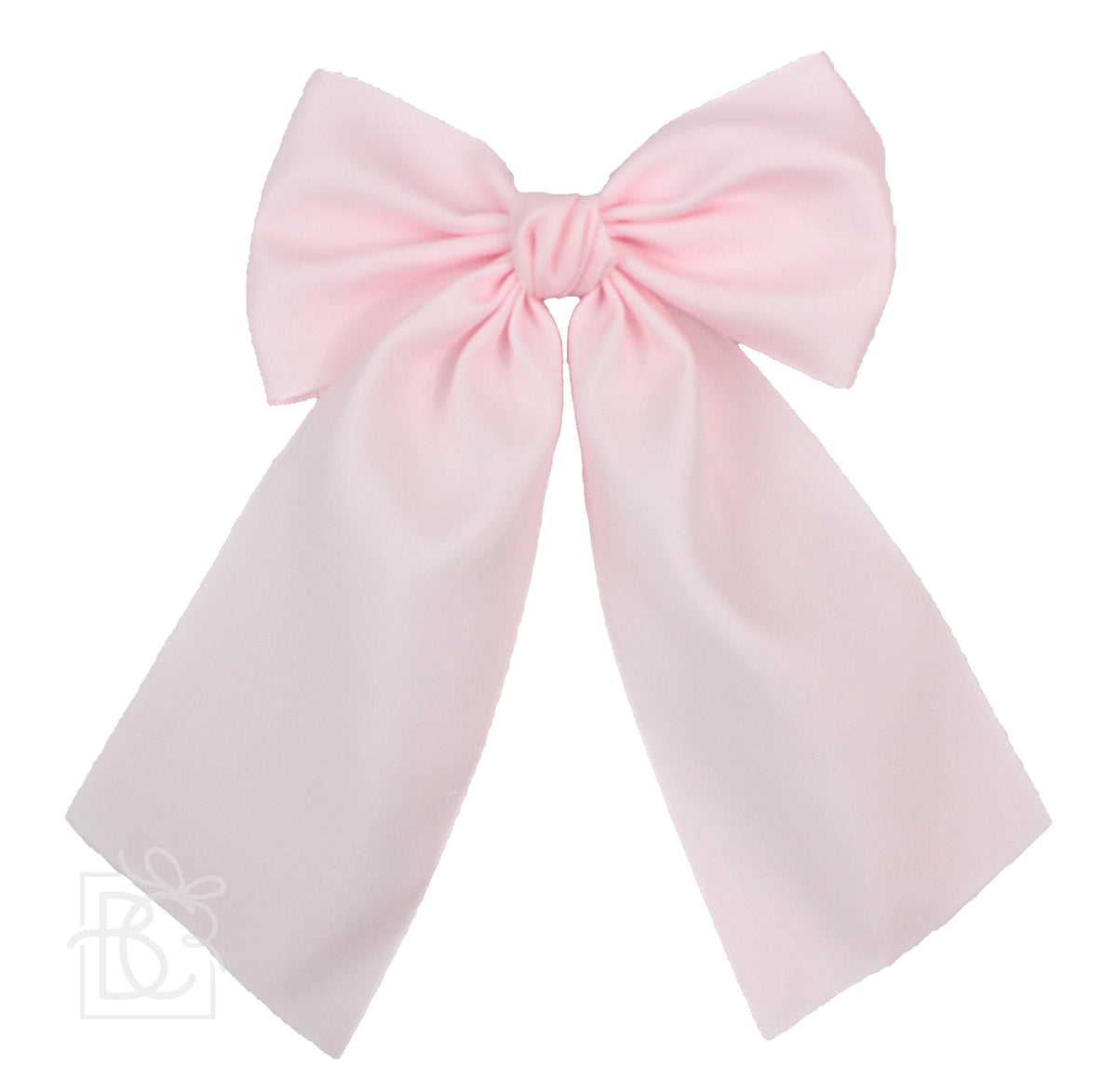 Matte Satin Longtail Hair Bow with Euro Knot — Beyond Creations, LLC Hairbows