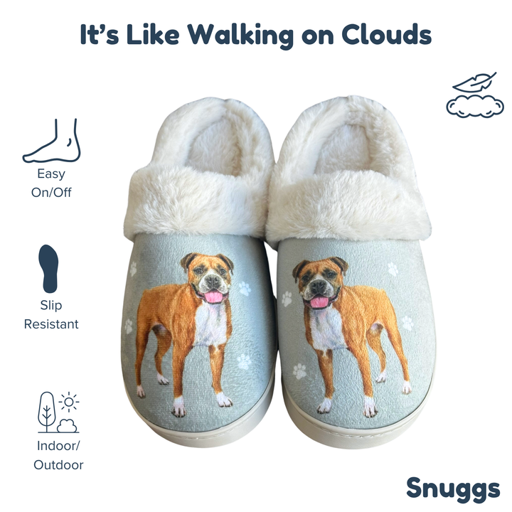 Boxer Snuggs Slippers - Premium Slippers from E&S Pets - Just $24.95! Shop now at Pat's Monograms