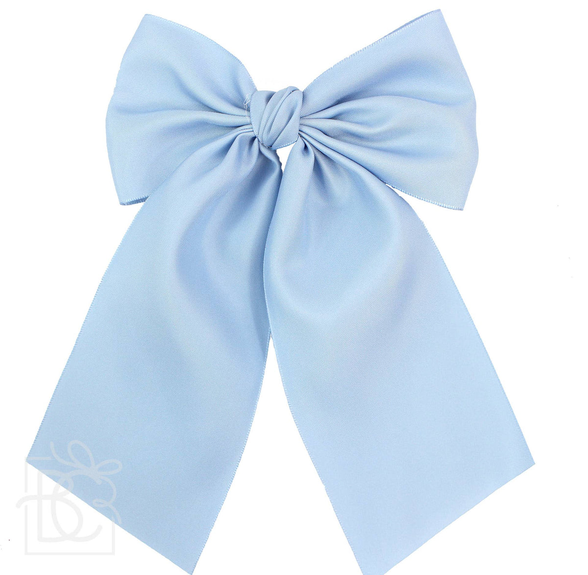 Matte Satin Longtail Hair Bow with Euro Knot — Beyond Creations, LLC Hairbows