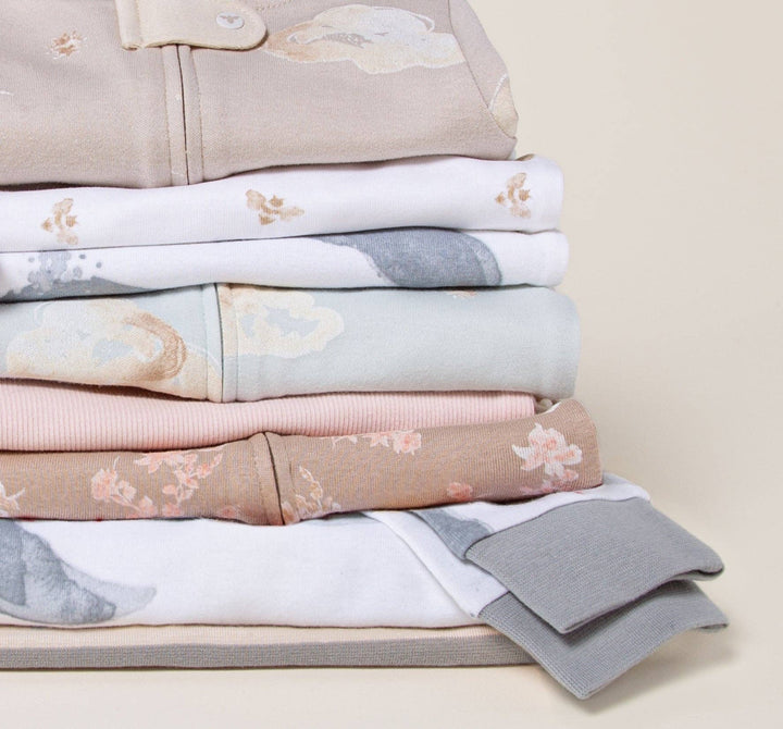 Rugby Stripe Organic Cotton Sleep & Play - Pink Sand - Premium Baby Sleepwear from Burt's Bees Baby - Just $14.95! Shop now at Pat's Monograms