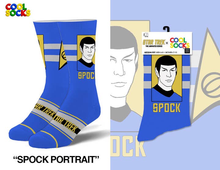 Spock - Mens Crew Socks - Premium socks from Cool Socks - Just $11.95! Shop now at Pat's Monograms