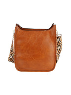 Front Pocket Stylized Strap Shoulder Bag — Handbag Factory Corp