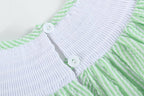 Green Seersucker Watermelon Smocked Bishop Dress — Lil Cactus Baby & Toddler Dresses