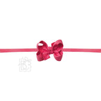 1/4" PANTYHOSE HEADBAND W/SIGNATURE GROSGRAIN BOW — Beyond Creations, LLC Baby Accessories