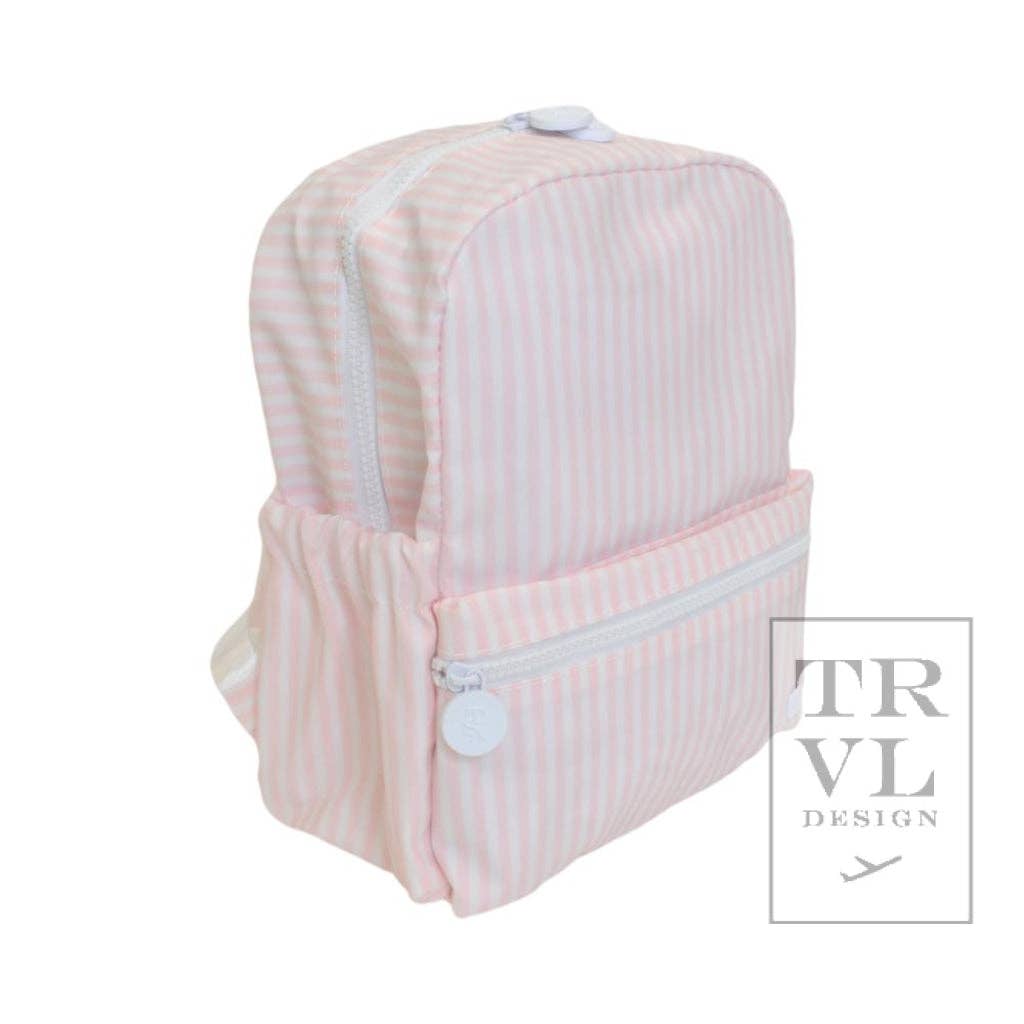 Mini Backer - Pimlico Stripe Pink Backpack - Premium Backpack from TRVL Design - Just $48.95! Shop now at Pat's Monograms