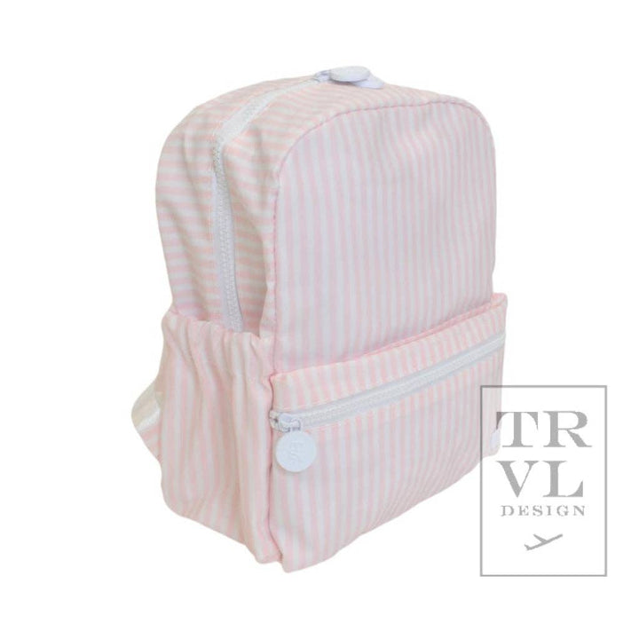 Mini Backer - Pimlico Stripe Pink Backpack - Premium Backpack from TRVL Design - Just $48.95! Shop now at Pat's Monograms