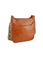 Front Pocket Stylized Strap Shoulder Bag — Handbag Factory Corp