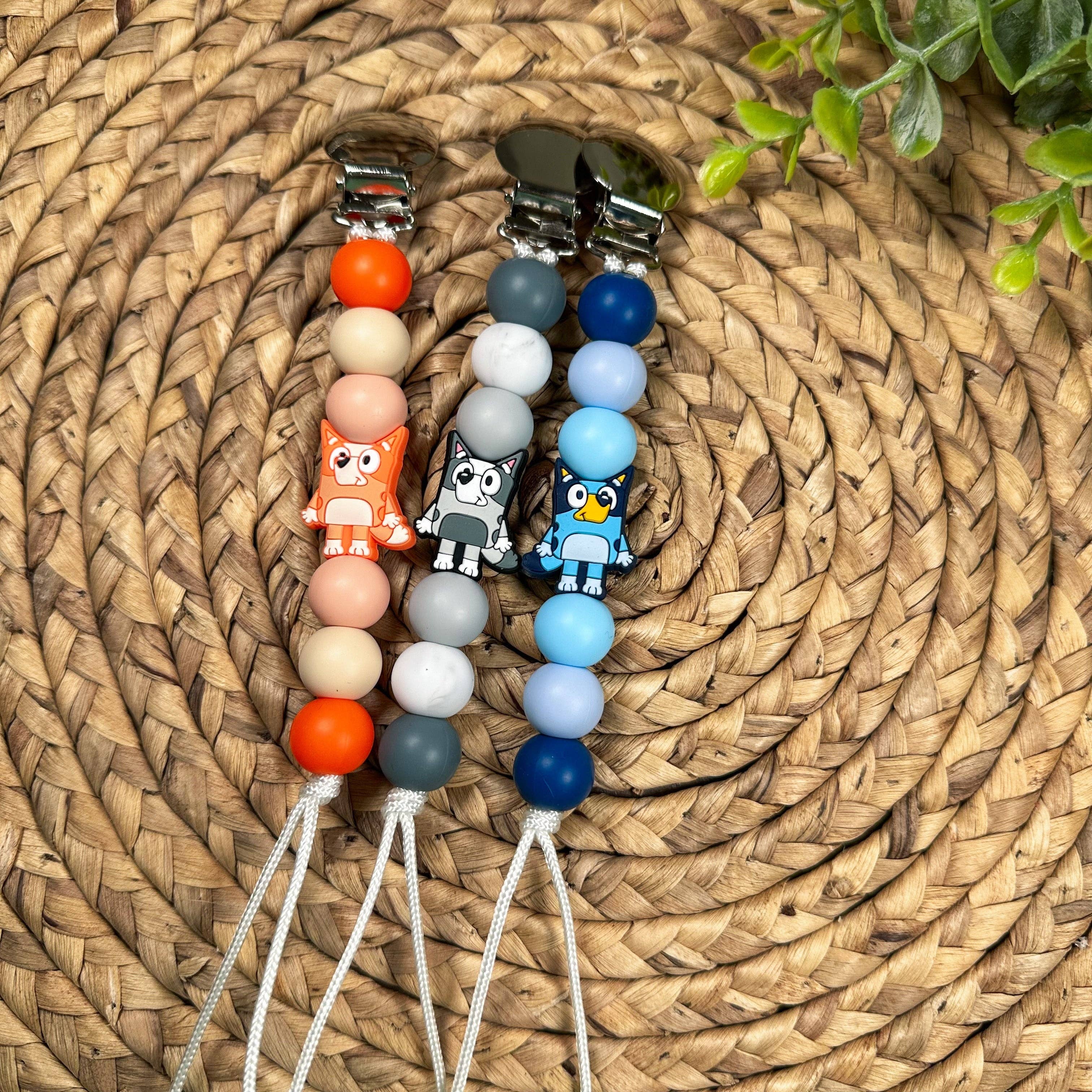 Blue Heeler Pacifier Clip - Premium Pacifier Clip from Ridge & Co Teething Shop LLC - Just $16.95! Shop now at Pat's Monograms