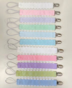 Pacifier Clip, Monogram-able Assorted Colors — Zsa Zsa & LoLLi Monogram Blanks Baby Accessories