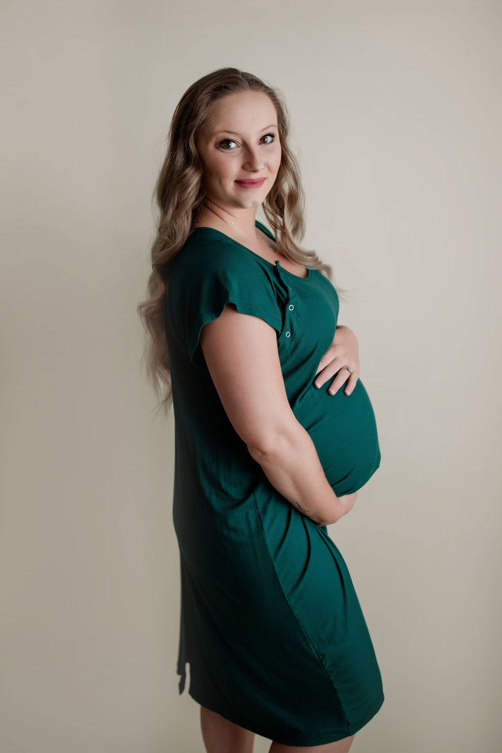 Forest Maternity Mommy Labor and Delivery/ Nursing Gown - Premium Maternity Clothing from Three Little Tots - Just $36.95! Shop now at Pat's Monograms