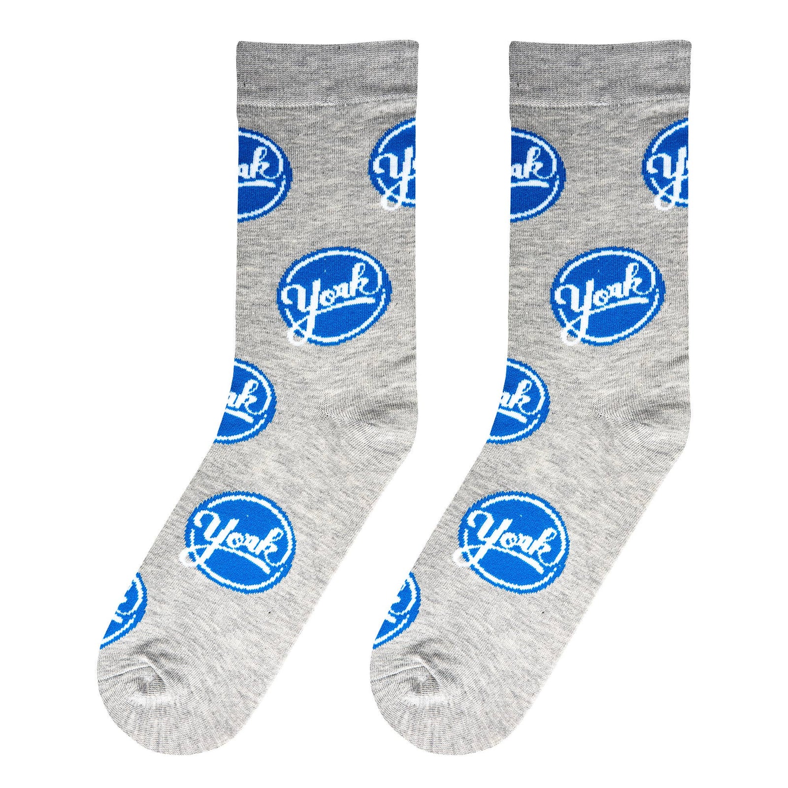 York Logo - Mens Crew Folded - Premium socks from Crazy Socks - Just $7! Shop now at Pat's Monograms