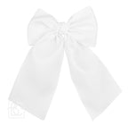 Matte Satin Longtail Hair Bow with Euro Knot — Beyond Creations, LLC Hairbows