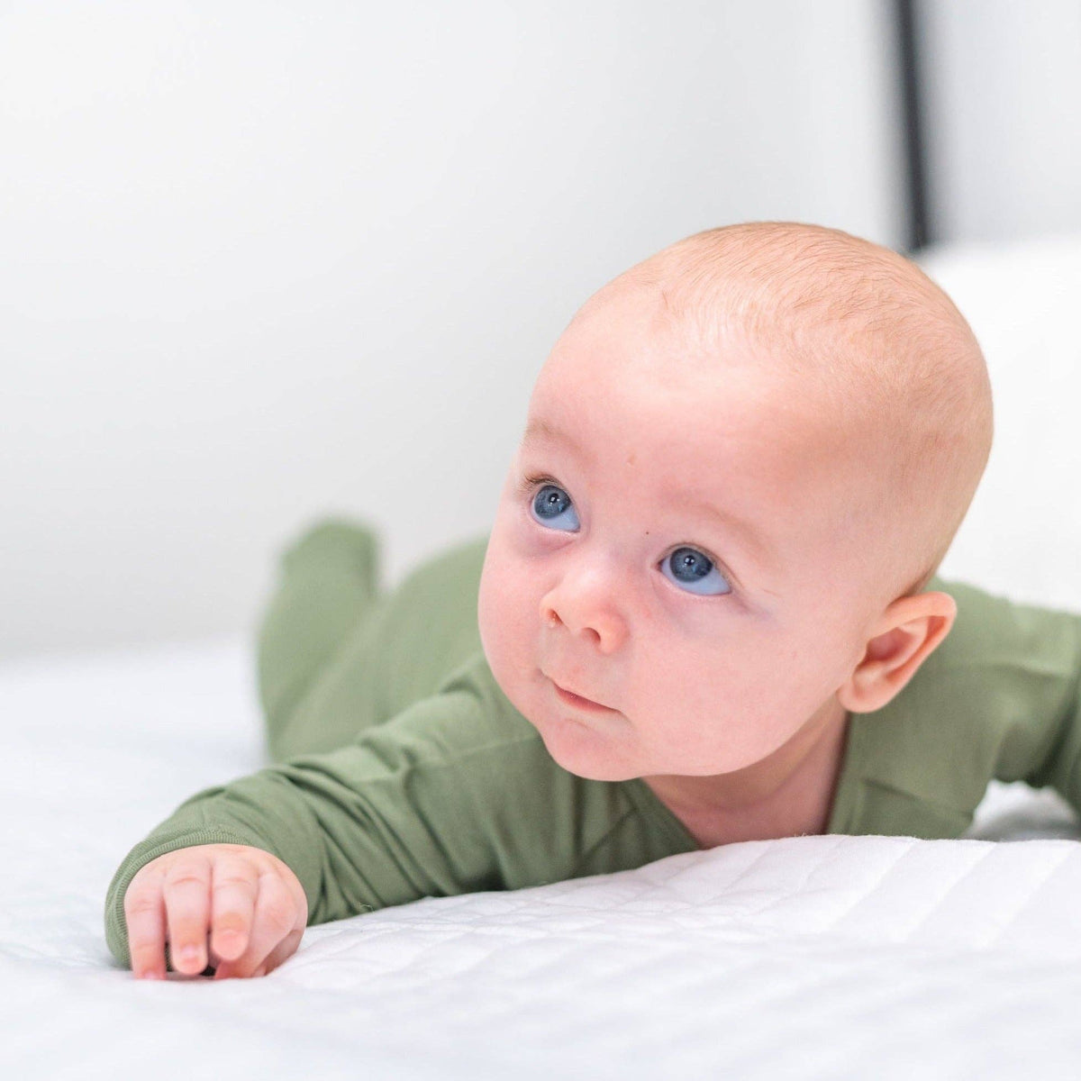 Zipper Footie - Shale Green — Sweet Bamboo Baby & Toddler Outfits