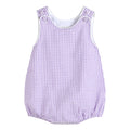 Classic Purple Gingham Baby Bubble Romper — Lil Cactus Baby & Toddler Outfits