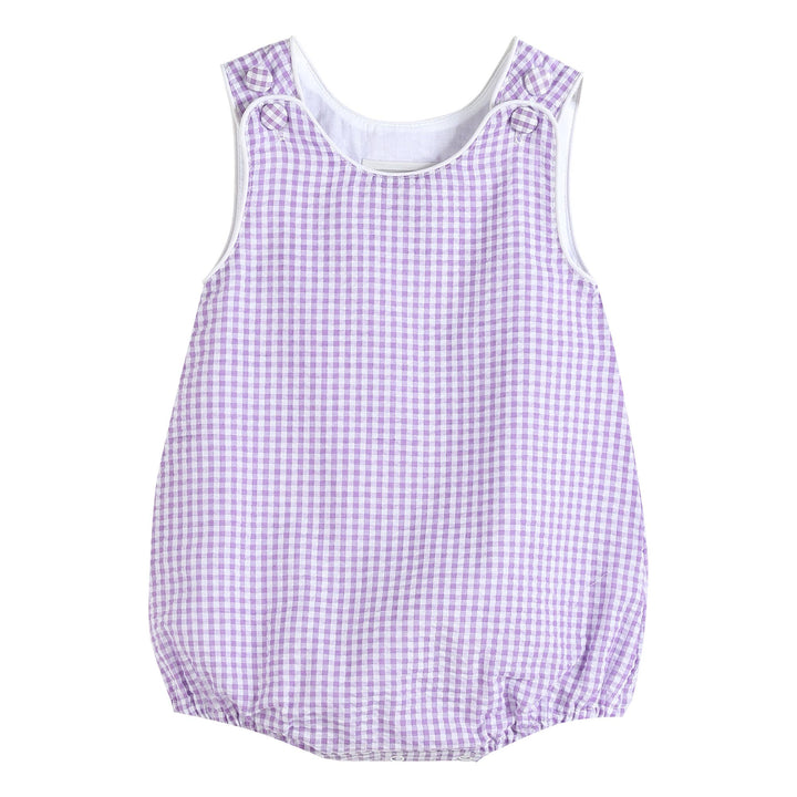 Classic Purple Gingham Baby Bubble Romper - Premium Baby & Toddler Outfits from Lil Cactus - Just $28.95! Shop now at Pat's Monograms