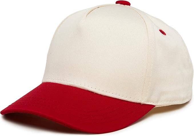 Kids/Baby Two Tone Vintage Cap - Red/Beige - Premium Trucker Cap from Funky Junque - Just $15.95! Shop now at Pat's Monograms