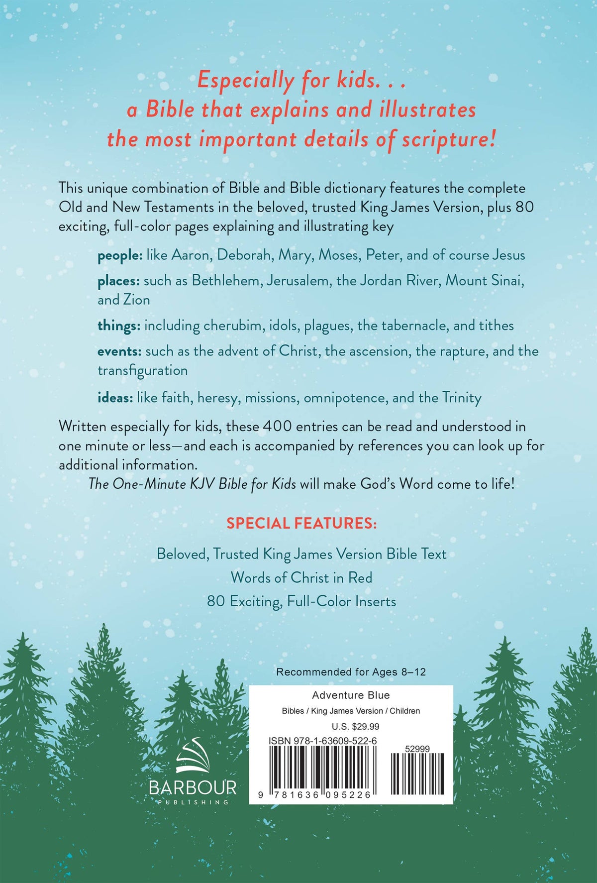 The One-Minute KJV Bible for Kids [Adventure Blue] — Barbour Publishing, Inc. Books and Devotionals