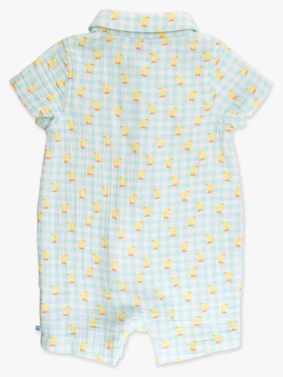 Baby Boys Chirping Chicks Gingham Cotton Gauze Button-Up Romper - Premium Baby & Toddler Outfits from RuffleButts + RuggedButts - Just $42.95! Shop now at Pat's Monograms