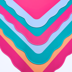 MINI MAHJONG MAT | Color Wave | 21" x 21" — My Fair Mahjong