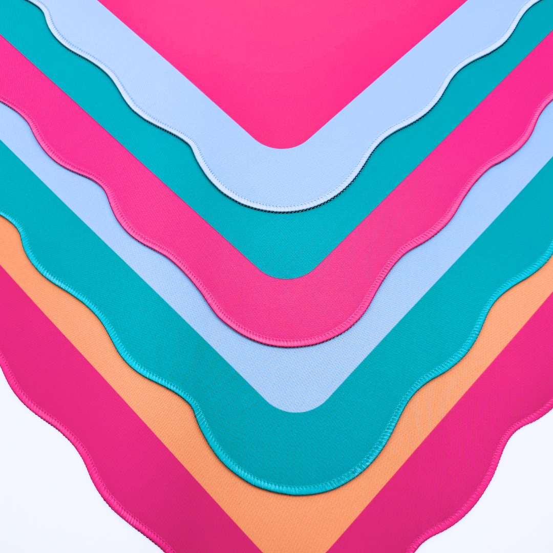 MINI MAHJONG MAT | Color Wave | 21" x 21" — My Fair Mahjong
