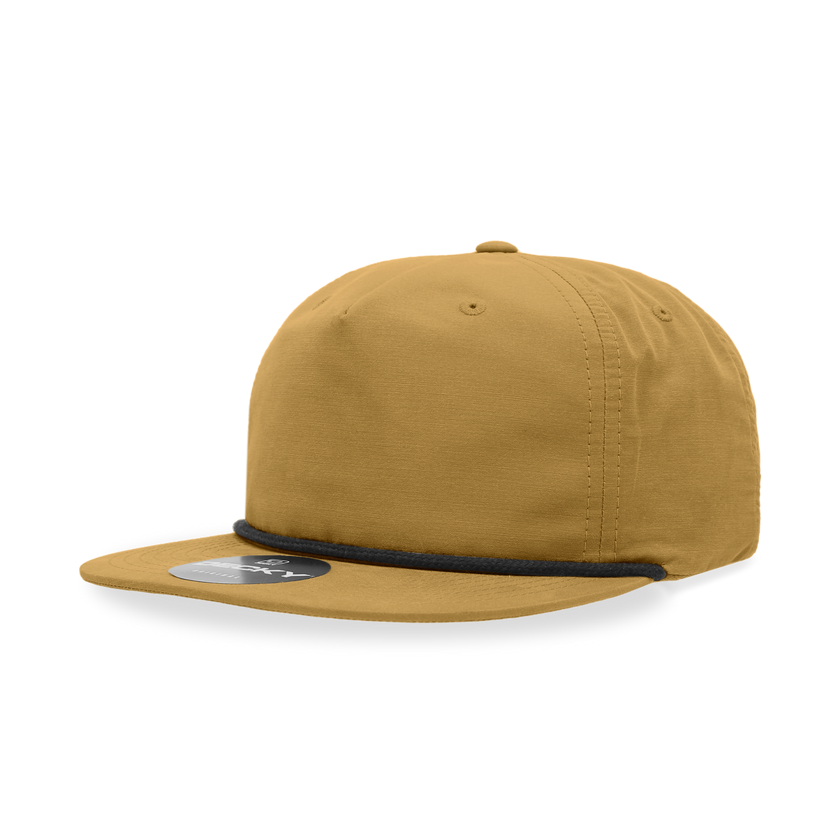Decky 6032 Classic Rope Cap, 5 Panel Flat Bill Hat, Snapback — The Park Wholesale Caps