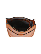 Front Pocket Stylized Strap Shoulder Bag — Handbag Factory Corp