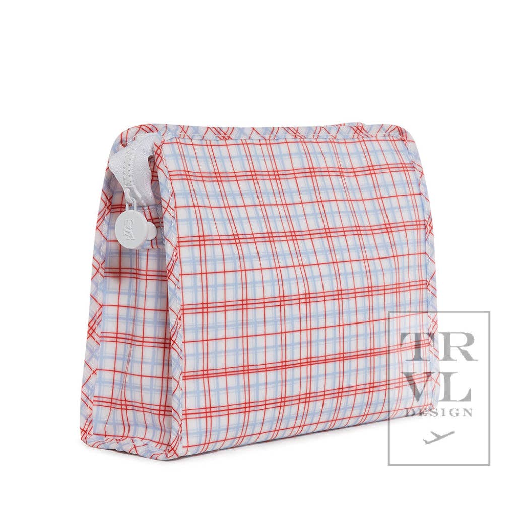 Roadie Large - Classic Plaid Zip Pouches - Premium travel bag from TRVL Design - Just $32! Shop now at Pat's Monograms